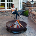 Ohio Flame 30" Handmade Fire Pit In Use