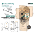 OZCO Laredo Sunset 8&Prime; Post to Beam Bolt Inline Assembly