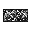 Privacy Rail River Rock Decorative Screen Panel