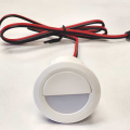 White Recessed Riser Light With Trim Ring
