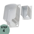 Regal Rail Wall Bracket - White