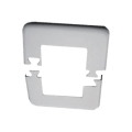 Black Regal Railing Post Base Cover - White