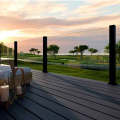 Trex Signature X-Series Anchor Posts With Frameless Glass