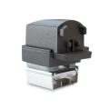 Westbury Crossover Bracket for Aluminium Railing Bronze Back Left Corner View
