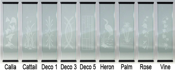 Dekor Etched Glass Baluster Styles
